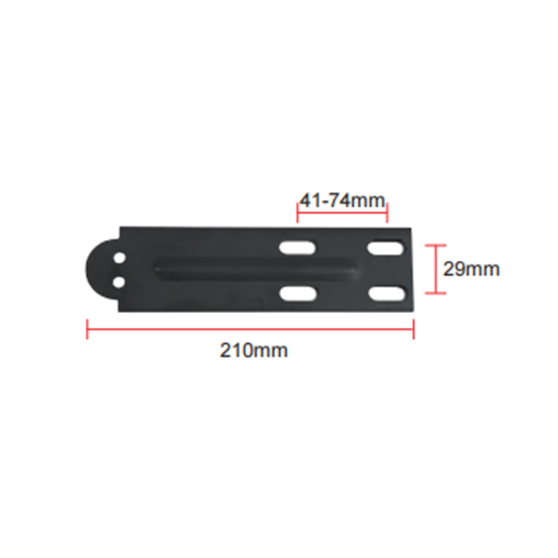 461,8 g Accessori per corrimano di ferro Accessori Piastra in acciaio a 4 fori (speciale per corrimano a tubo rotondo) A-10