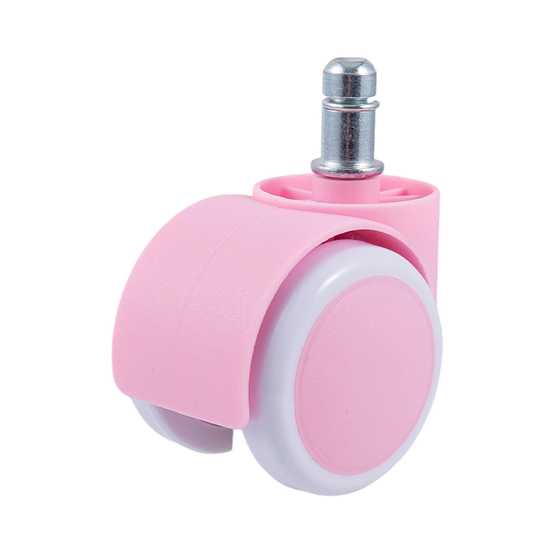 50/38 Accessori per incantanti universali ruota PU rosa e bianco per sedie da ufficio